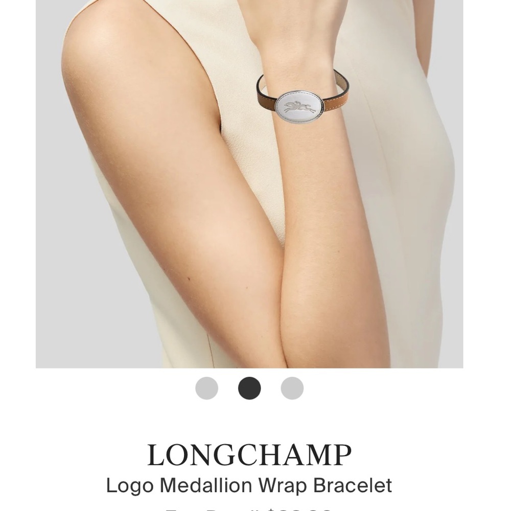 Longchamp logo medallion bracelet